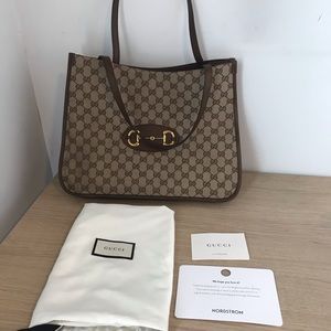 Authentic Gucci horsebit 1955 tote bag